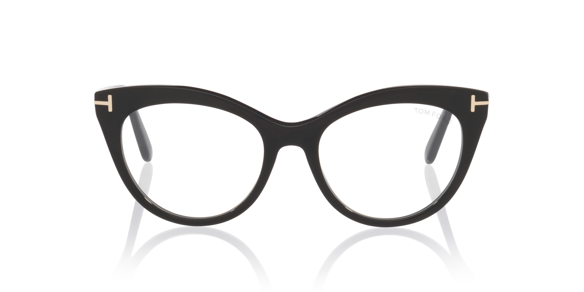 FT6091-B Black Shiny AcetateEyeglass Frames for Glasses Direct, Front View