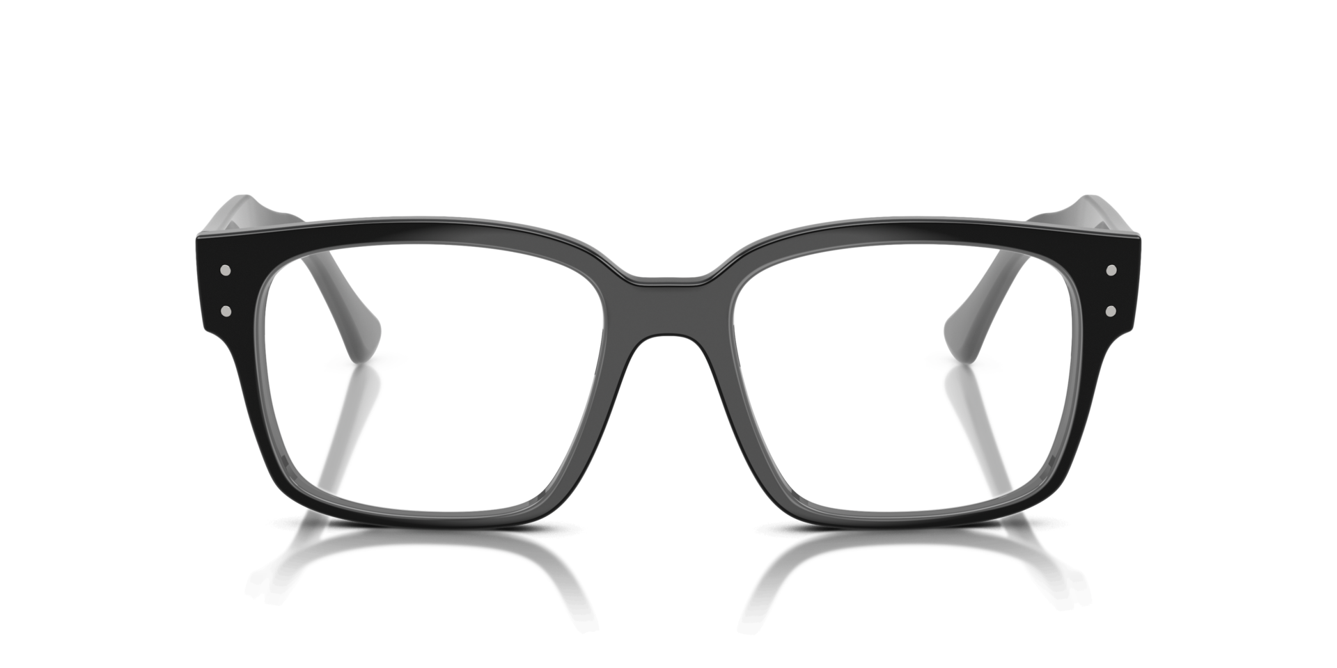 Laurene Optics Bio-Based Black PlasticEyeglass Frames for Glasses Direct, Front View