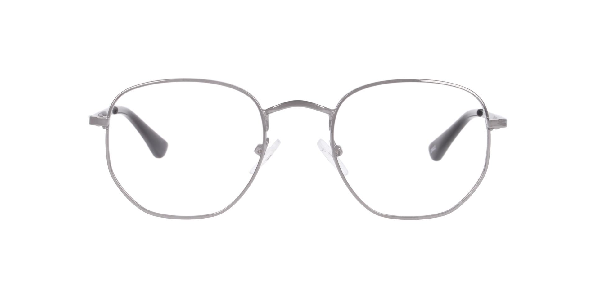 Nova Grey MetalEyeglass Frames for Glasses Direct, Front View