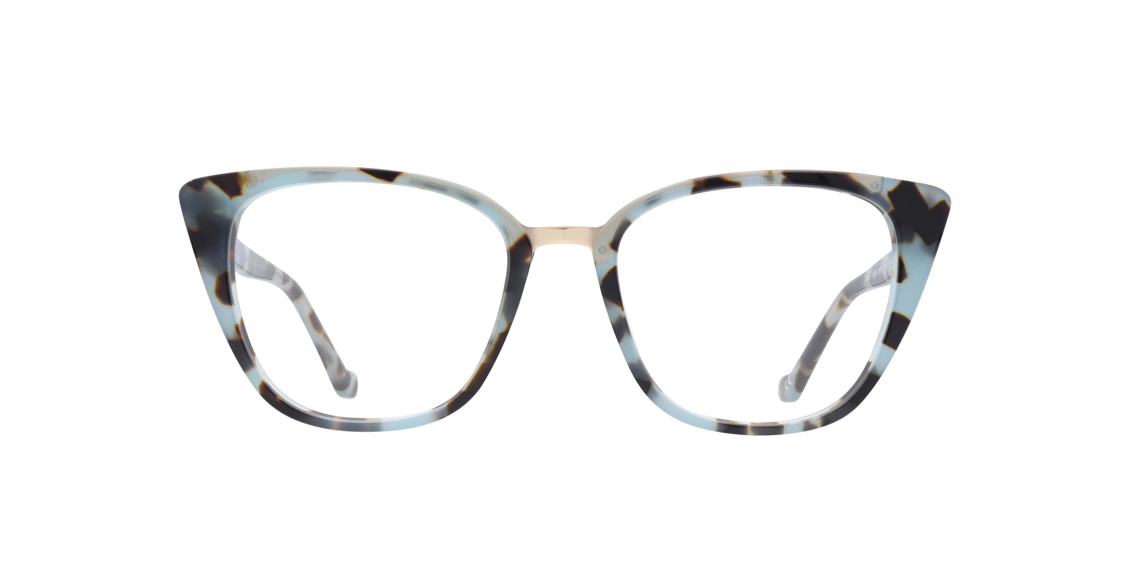 Faith Light Grey & Green AcetateEyeglass Frames for Glasses Direct, Front View