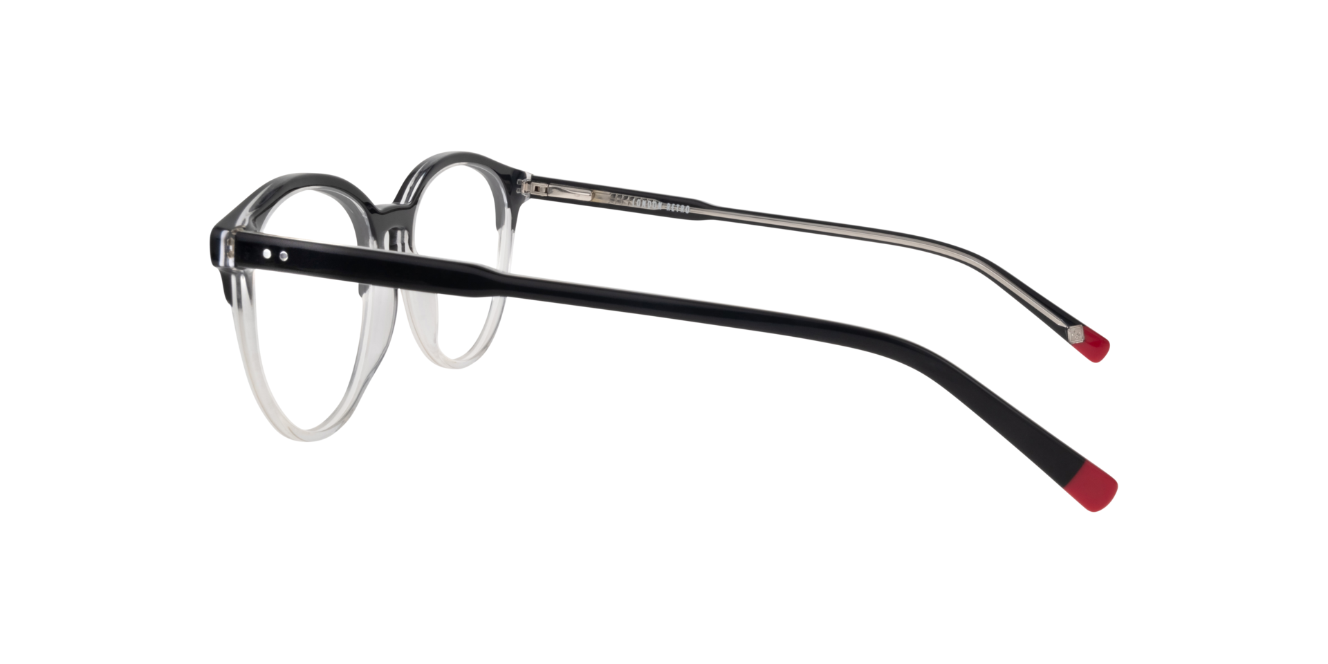 Harrow Red AcetateEyeglass Frames for Glasses Direct, Side View