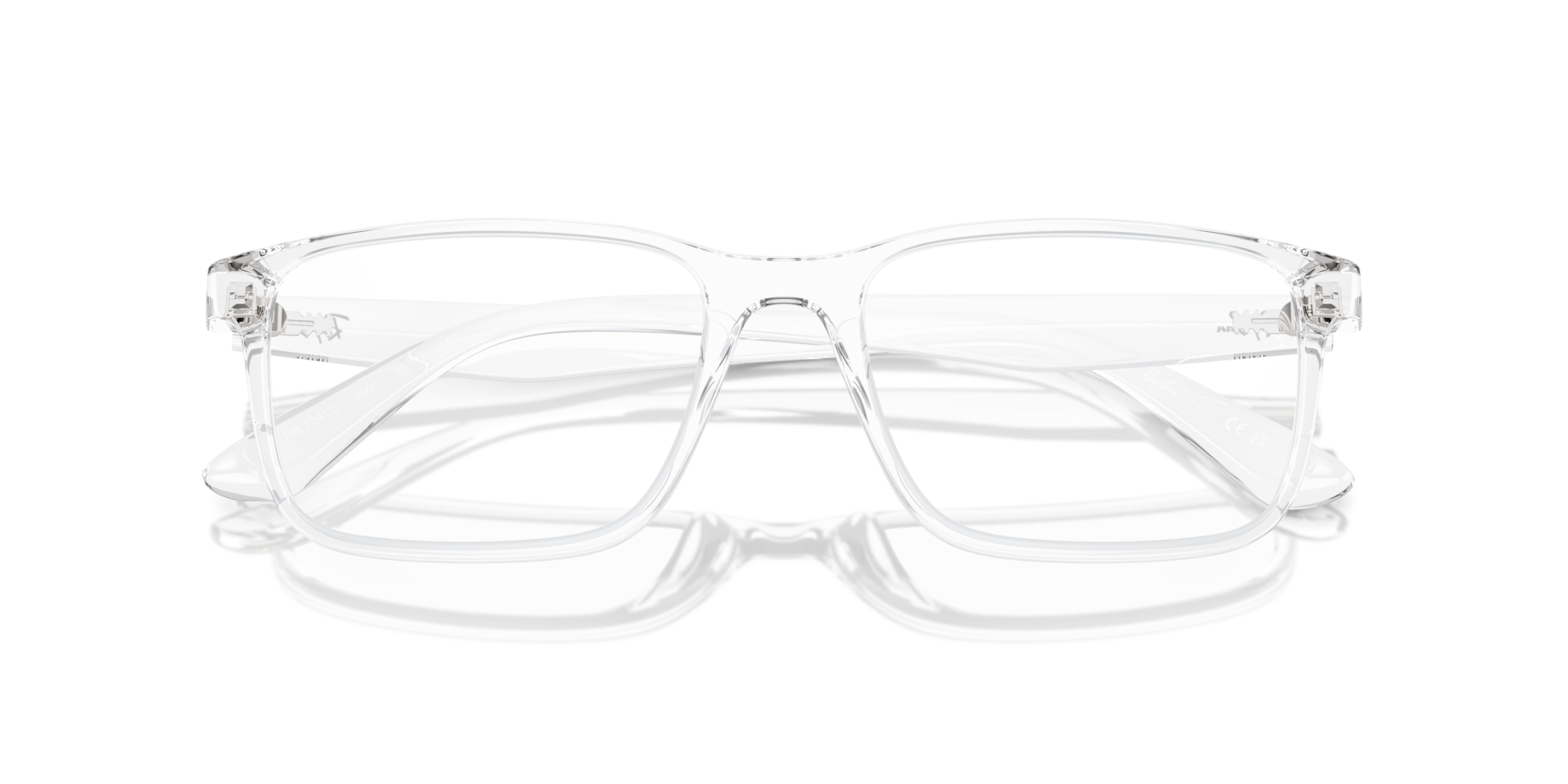 RB7241D Transparent PlasticEyeglass Frames for Glasses Direct, Closed View