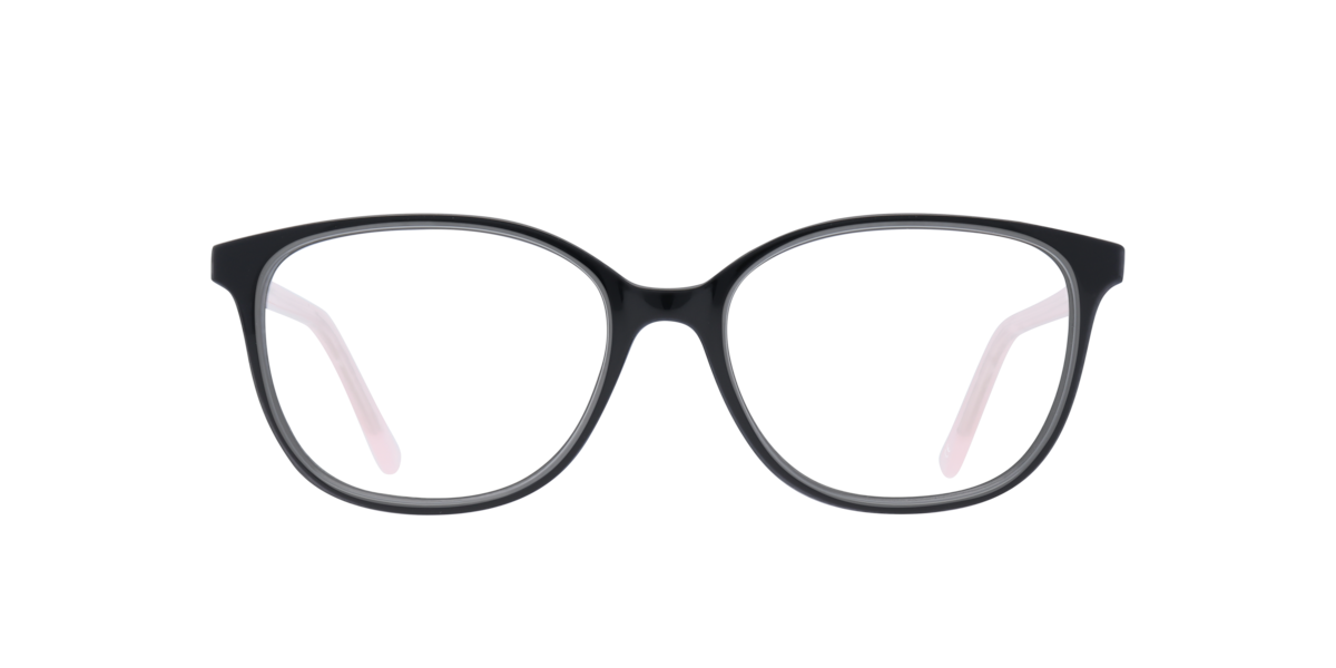 Gd Collection Women's Black,Pink Black/Pink Rectangle Acetate Eyeglasses Online - Full Rim - Alora