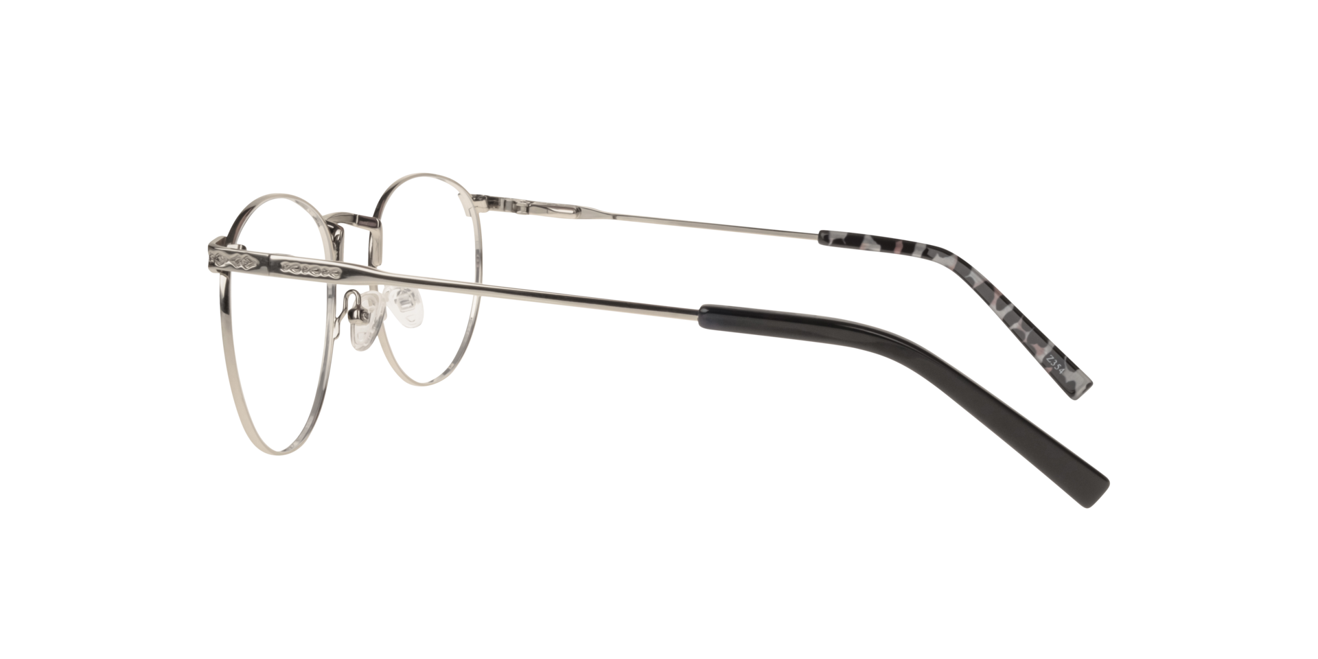 Heath Silver MetalEyeglass Frames for Glasses Direct, Side View