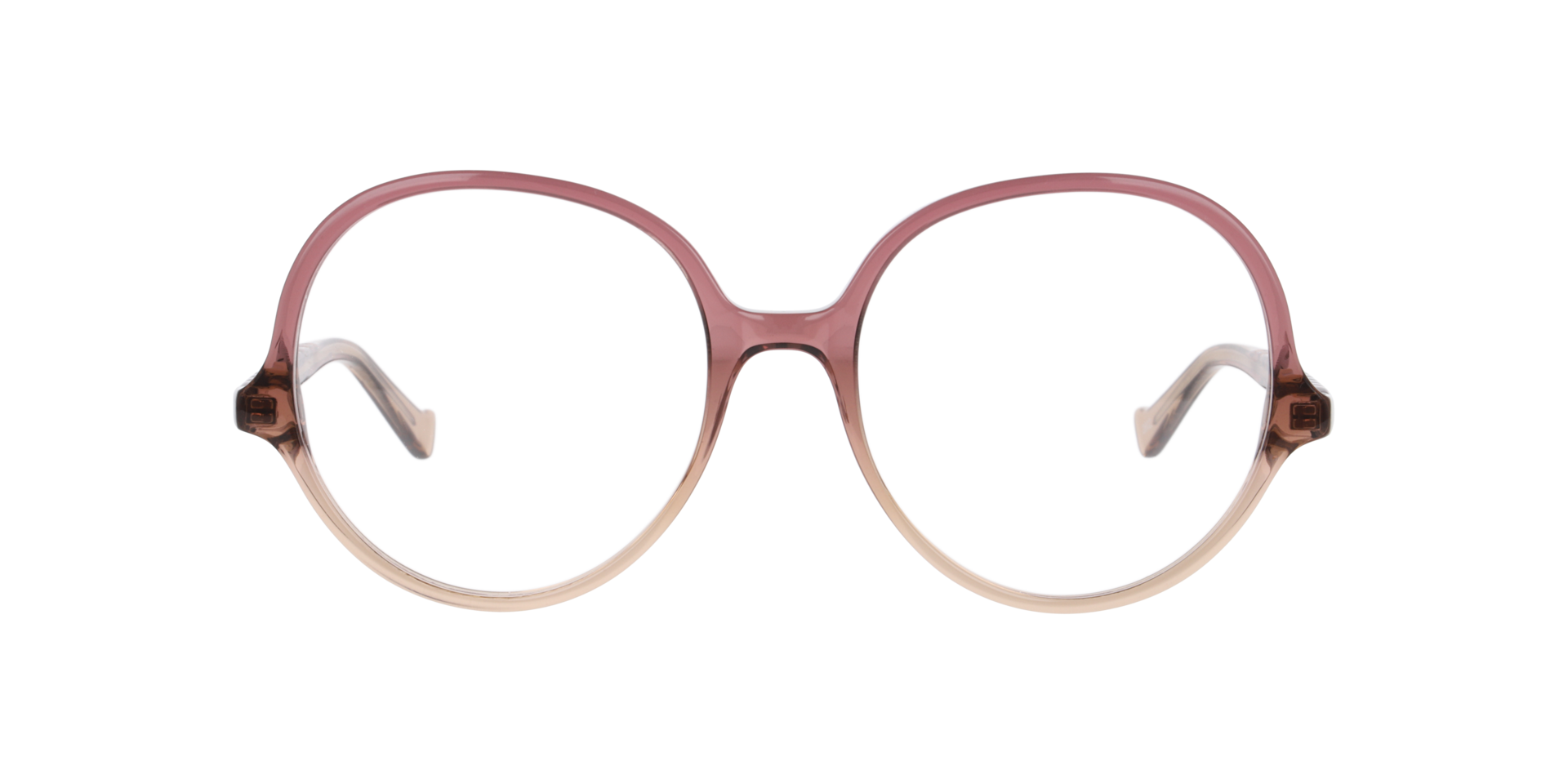 Nia Pink & Beige AcetateEyeglass Frames for Glasses Direct, Front View