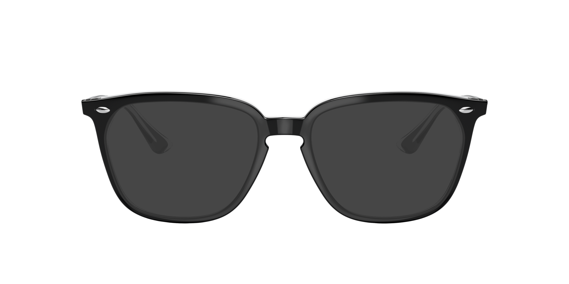 RB4362V Black On Transparent AcetateEyeglass Frames for Glasses Direct, with Tinted Lenses