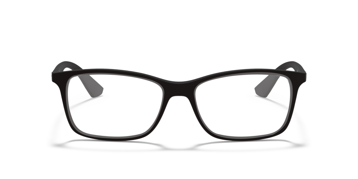Ray-Ban Unisex Black Square Plastic Eyeglasses Online - Full Rim - Rb7047