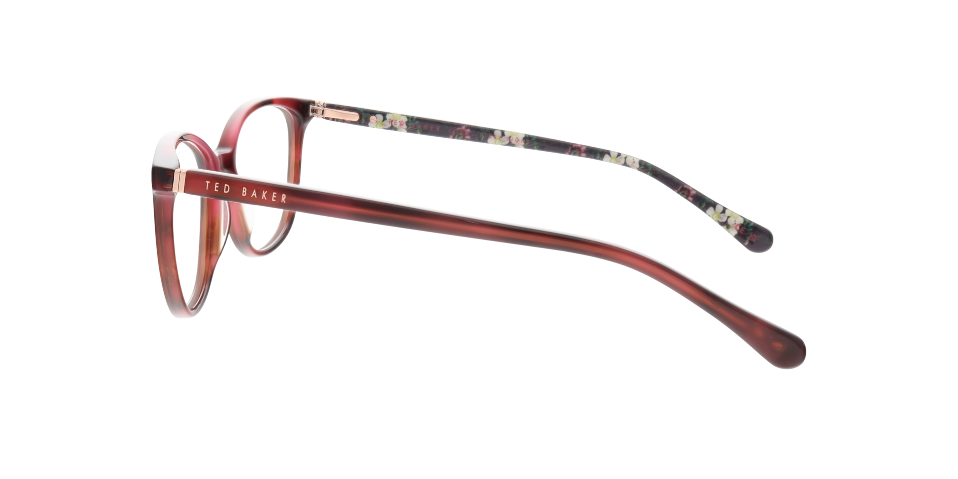 TB9177 Red AcetateEyeglass Frames for Glasses Direct, Side View