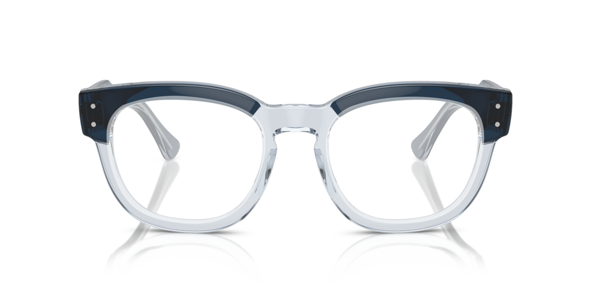 Ray - Ban Unisex Transparent Ray - Ban Rx0298v Mega Hawkeye 8324 Optical Frames Acetate Blue Squared Normal - Image 4