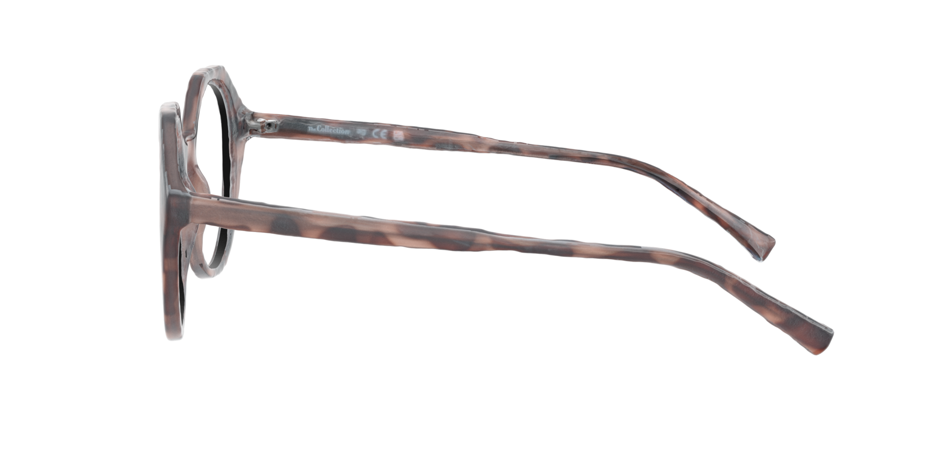 Maria Havana Brown PlasticEyeglass Frames for Glasses Direct, Side View