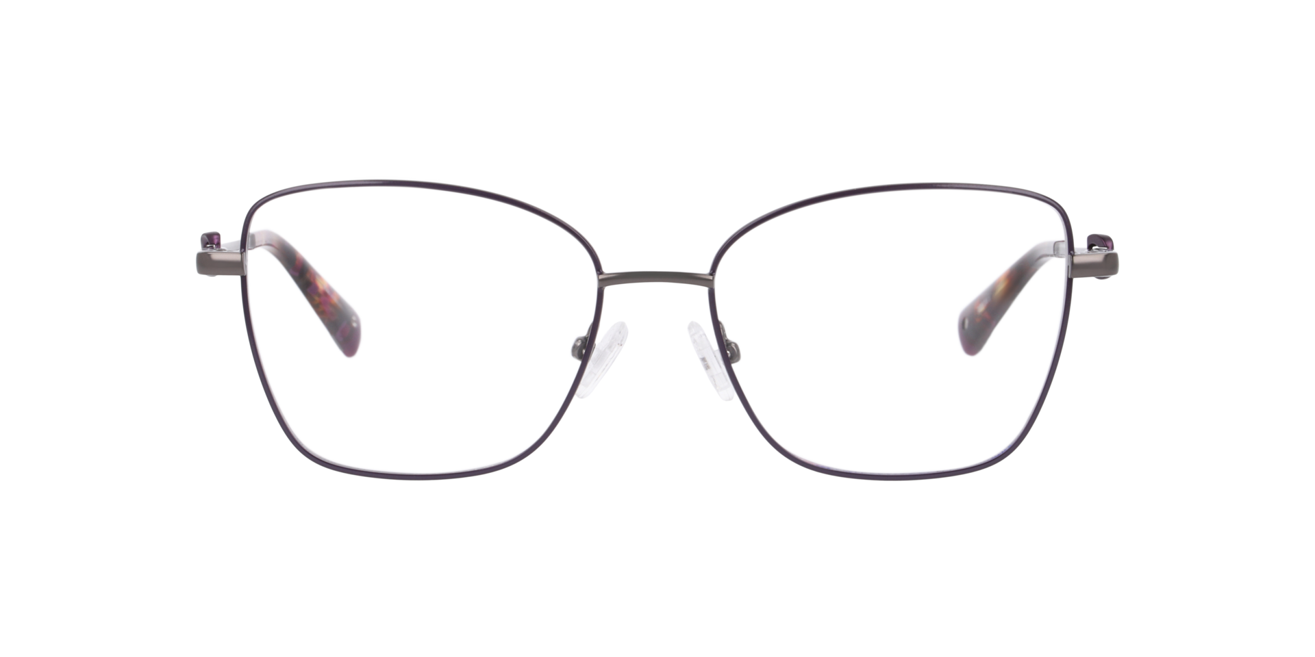 Cubea Gunmetal MetalEyeglass Frames for Glasses Direct, Front View