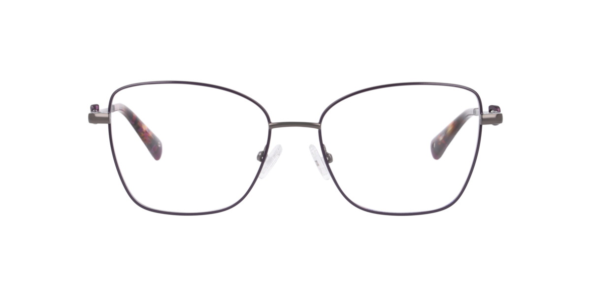 Champion Women's Gunmetal Square Metal Eyeglasses Online - Full Rim - Cubea