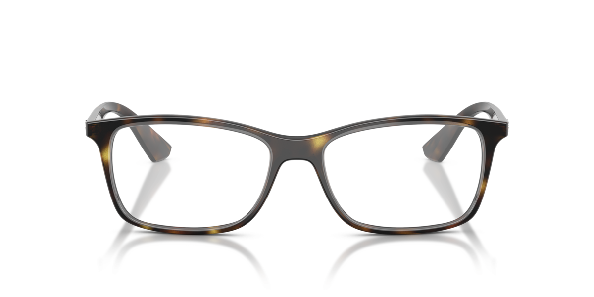 Ray-Ban Unisex Havana Square Plastic Eyeglasses Online - Full Rim - Rb7047