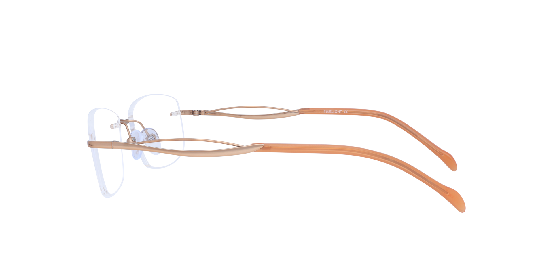 August Bronze & Gold MetalEyeglass Frames for Glasses Direct, Side View