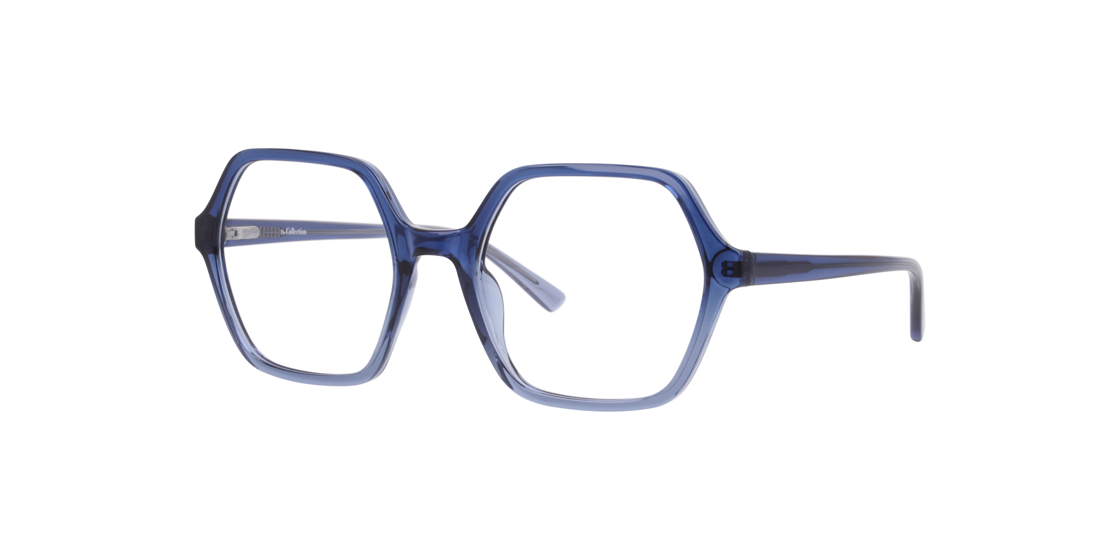 Molly Gradient Blue PlasticEyeglass Frames for Glasses Direct, Angle View