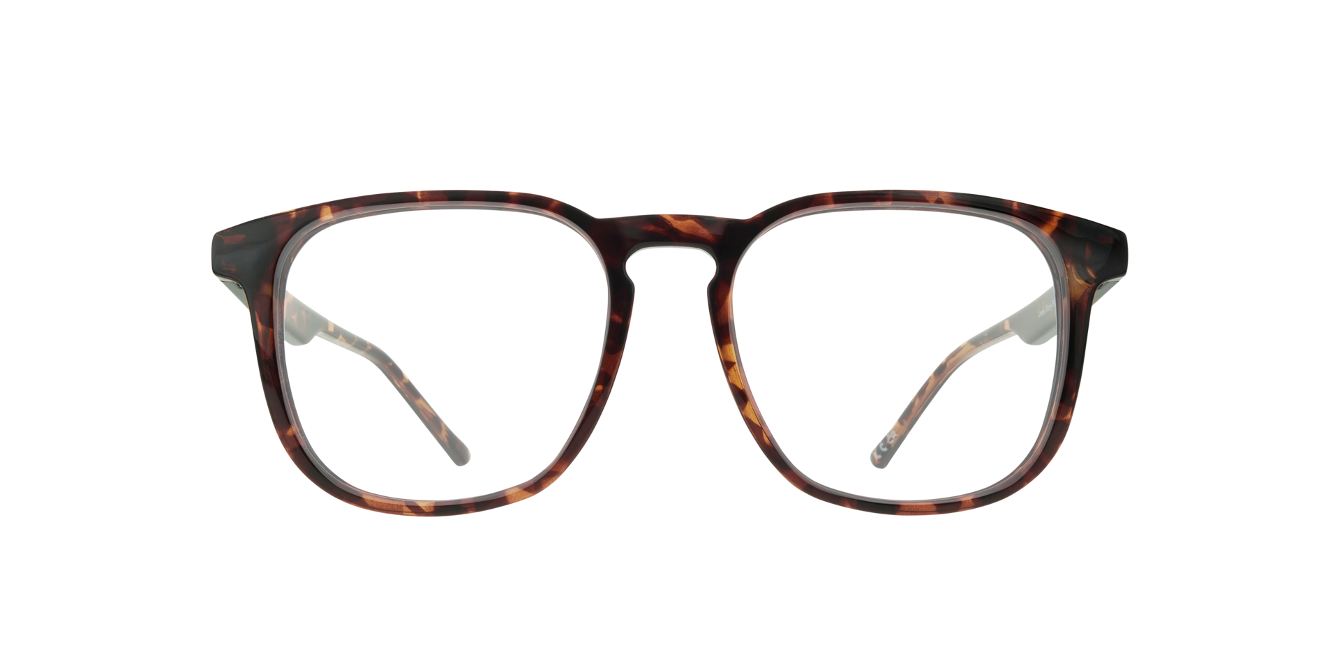 Louis Shiny Havana PlasticEyeglass Frames for Glasses Direct, Front View
