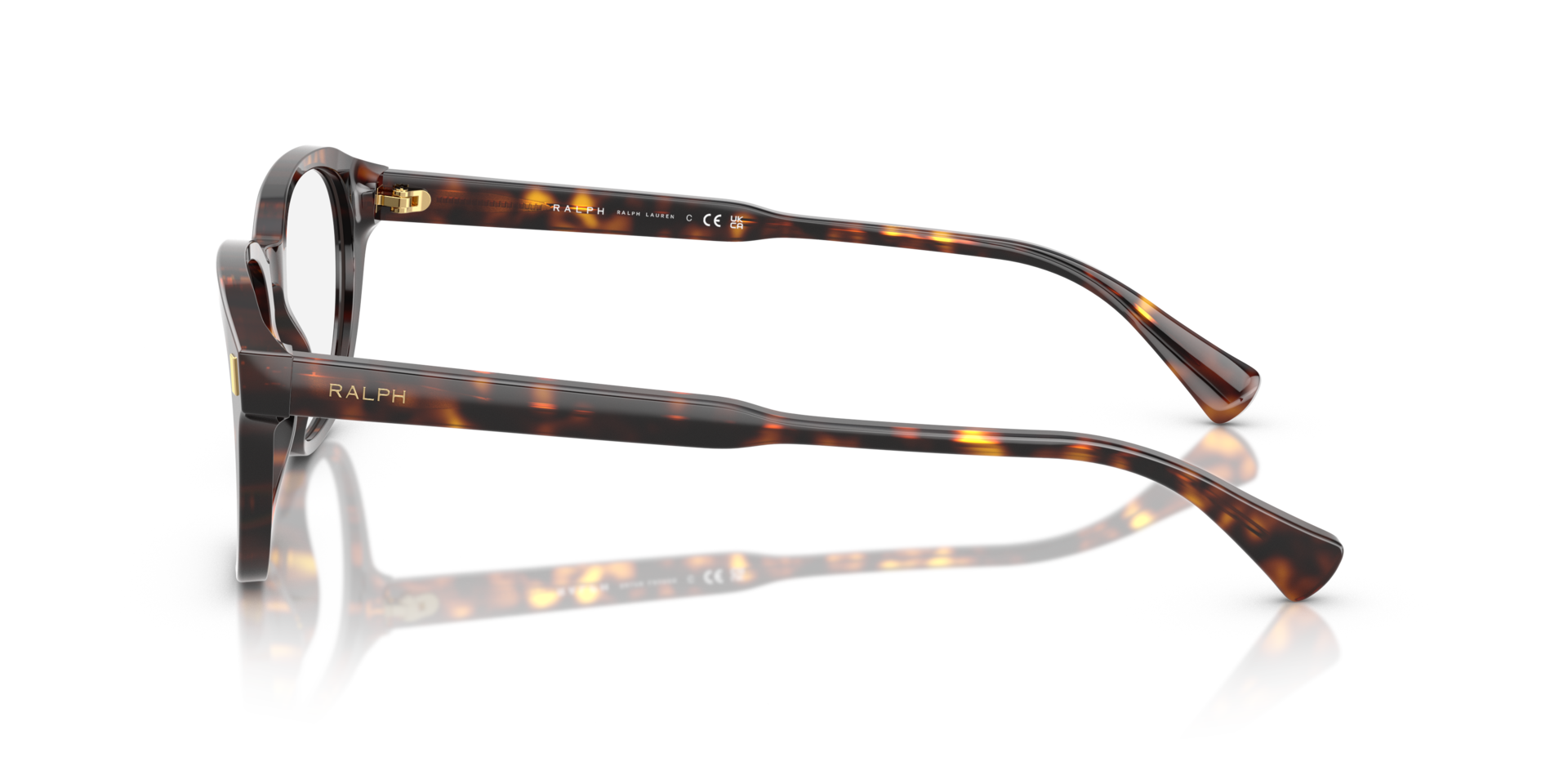 RA7172U Shiny Dark Havana AcetateEyeglass Frames for Glasses Direct, Side View
