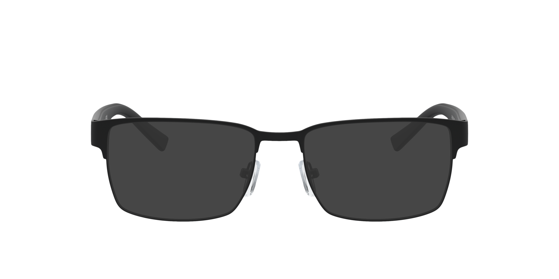 AX1019 Matte Black MetalEyeglass Frames for Glasses Direct, with Tinted Lenses