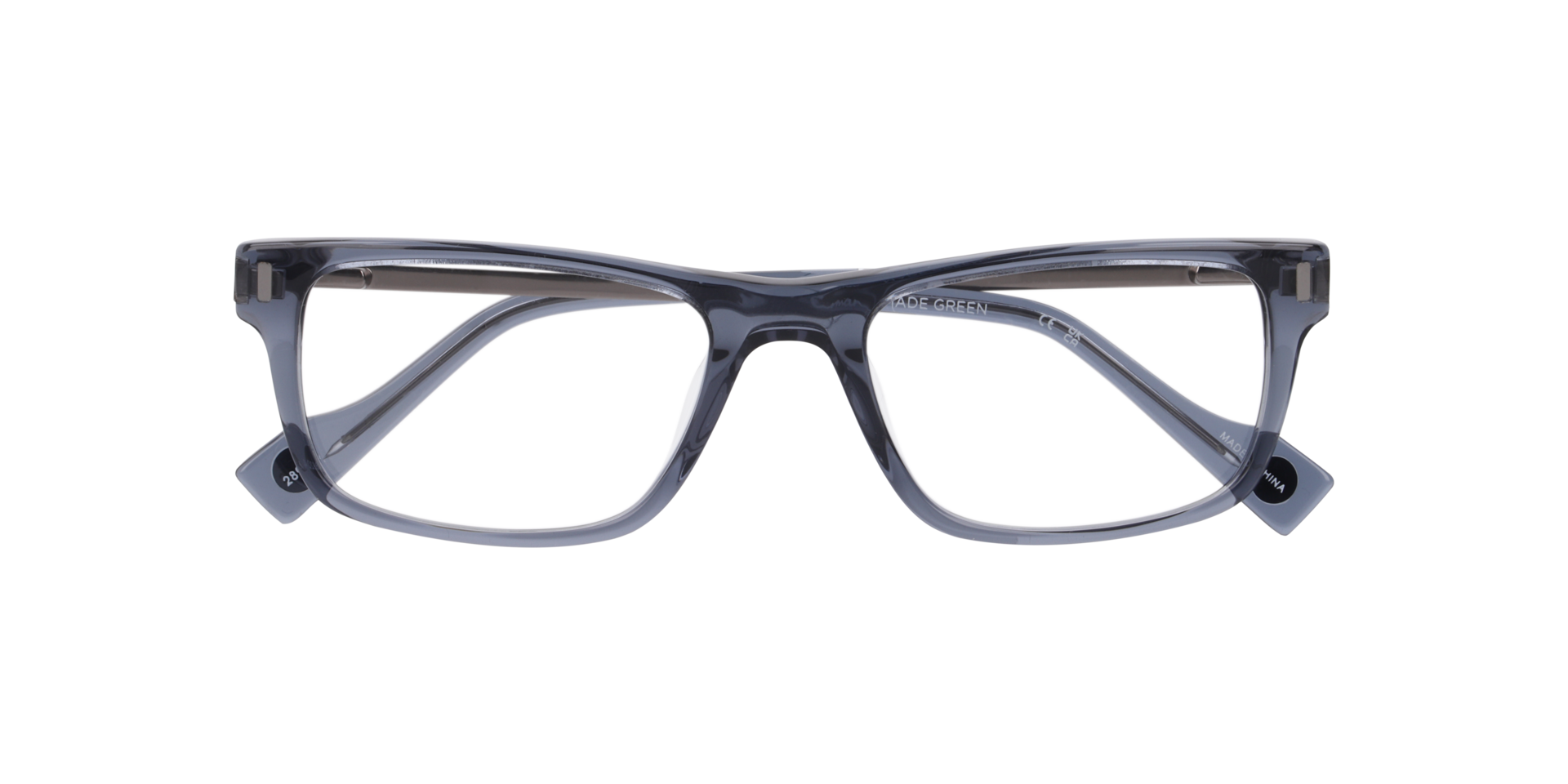 Bsbroadway Grey AcetateEyeglass Frames for Glasses Direct, Closed View