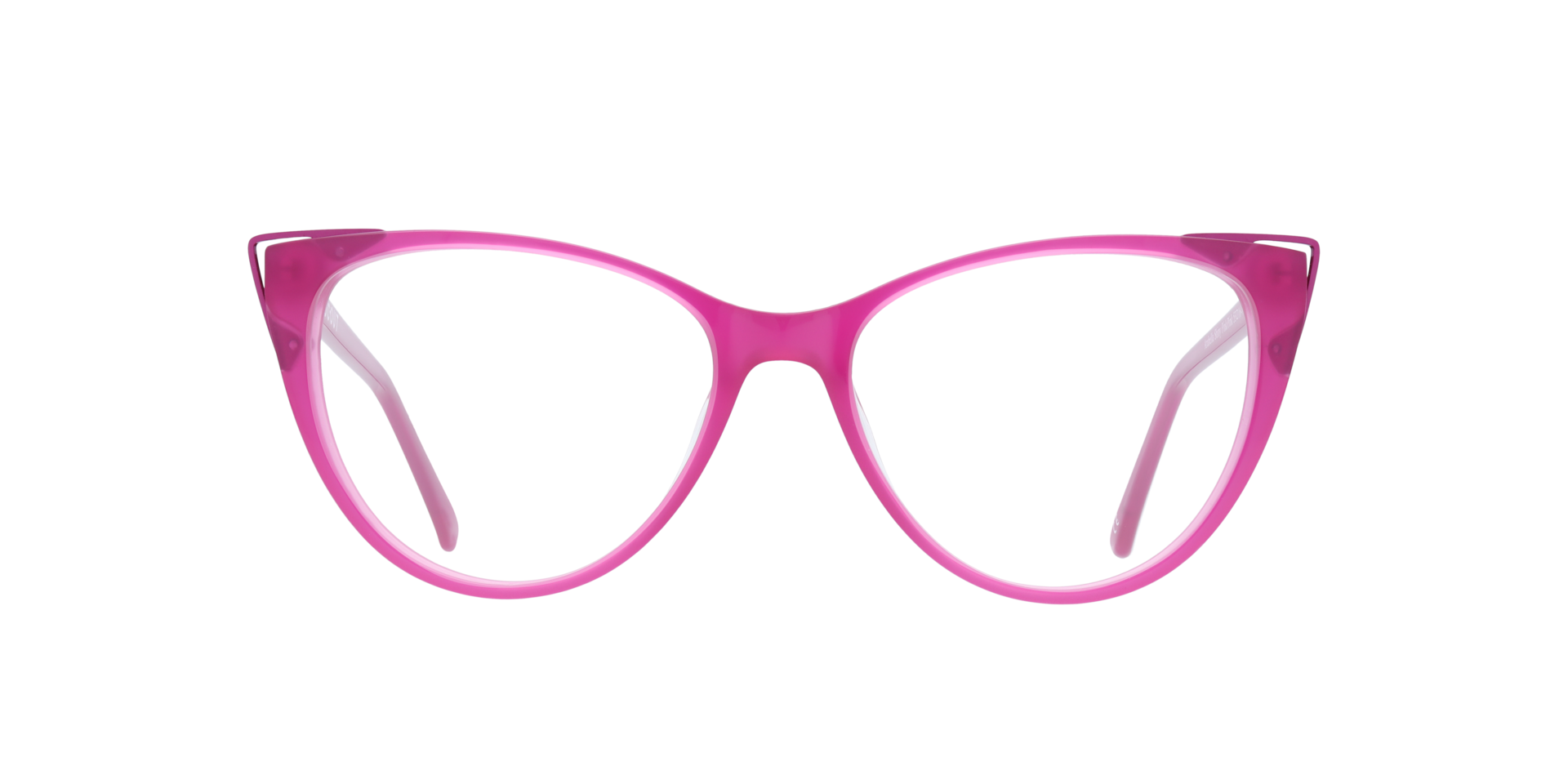 Arabella Shiny Pink & Pink AcetateEyeglass Frames for Glasses Direct, Front View