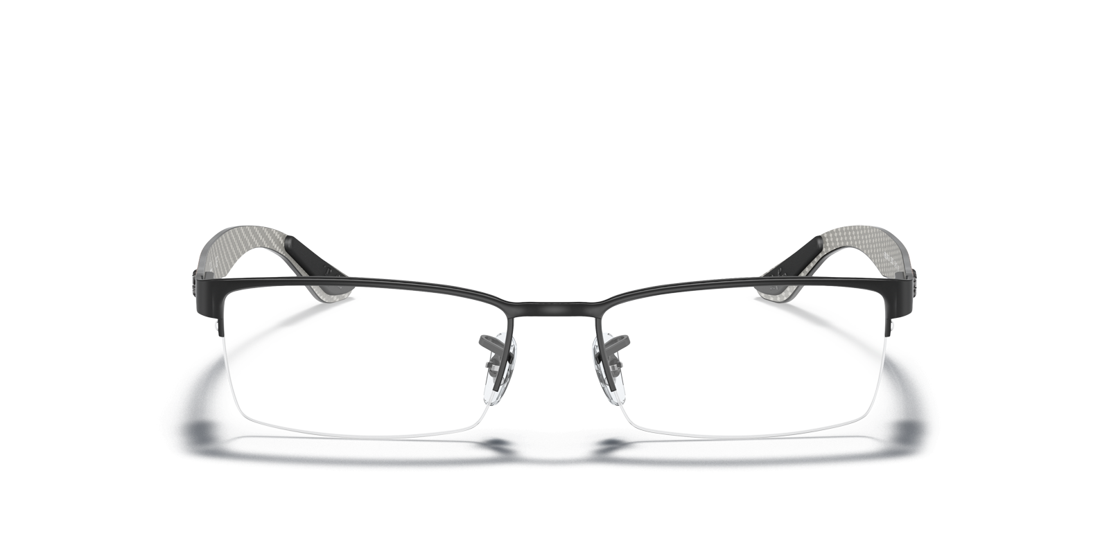 RB8412 Black MetalEyeglass Frames for Glasses Direct, Front View