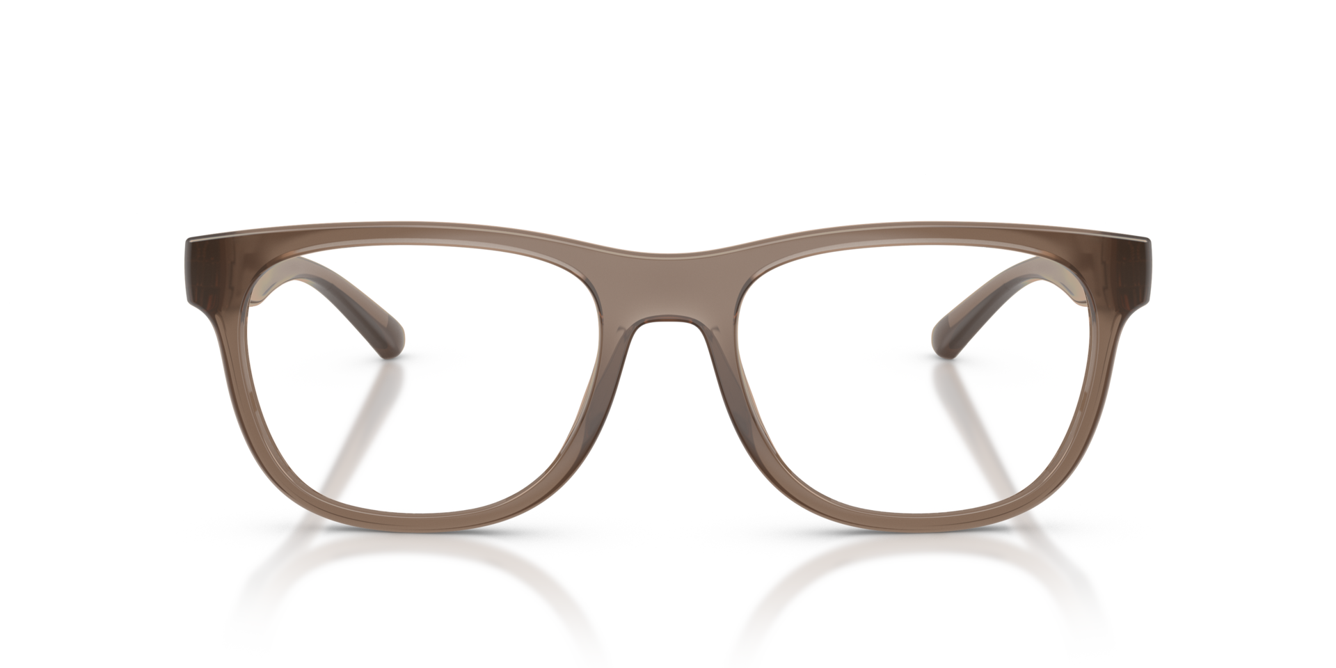 AN7296U Opal Brown PlasticEyeglass Frames for Glasses Direct, Front View