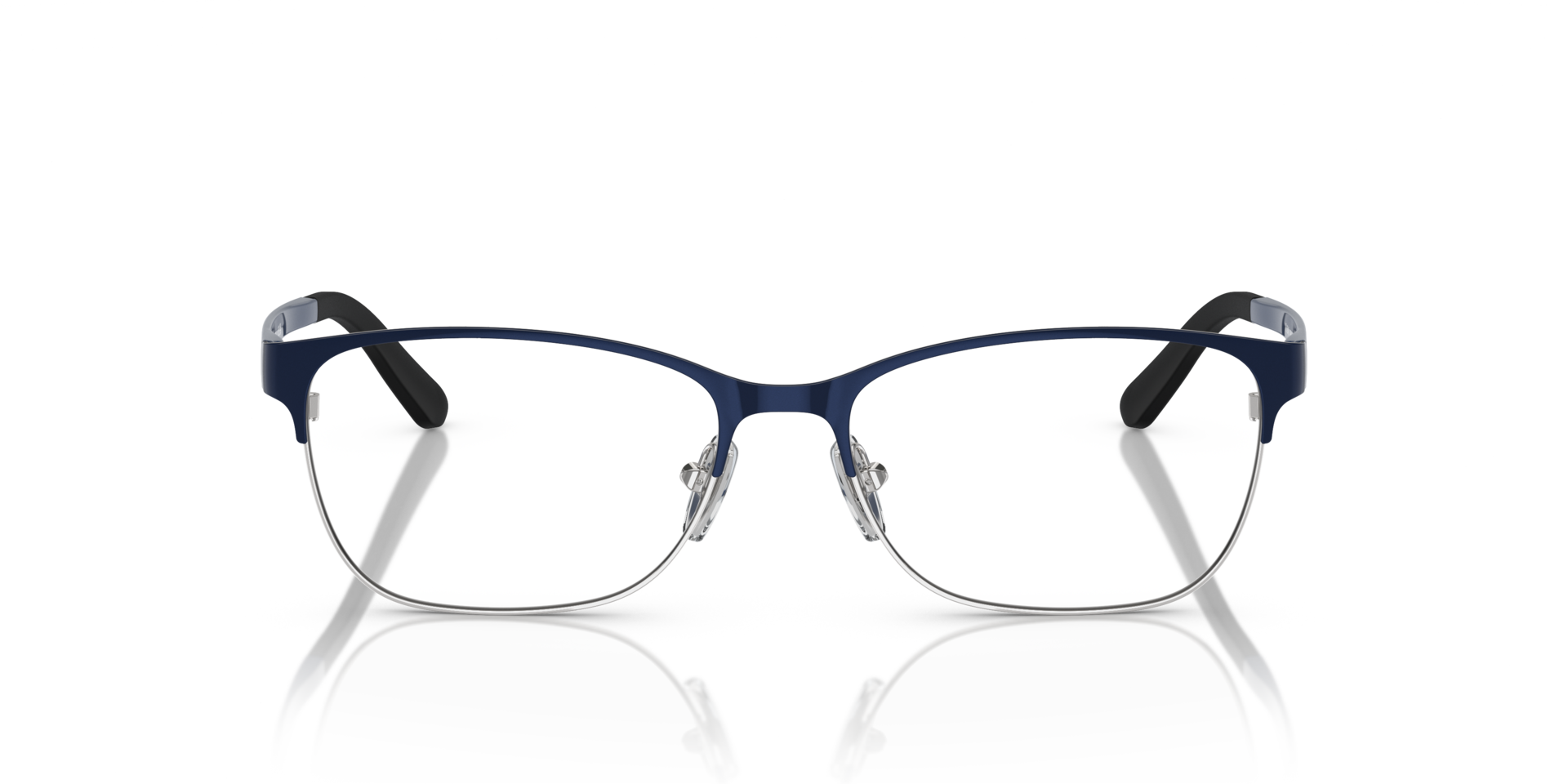 VO3940 Top Brushed Blue & Silver MetalEyeglass Frames for Glasses Direct, Front View