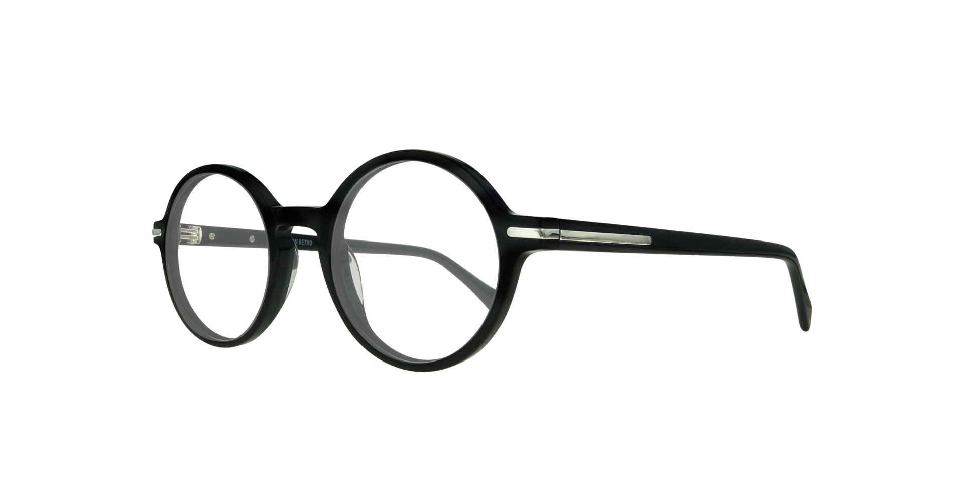Kilburn Black AcetateEyeglass Frames for Glasses Direct, Angle View