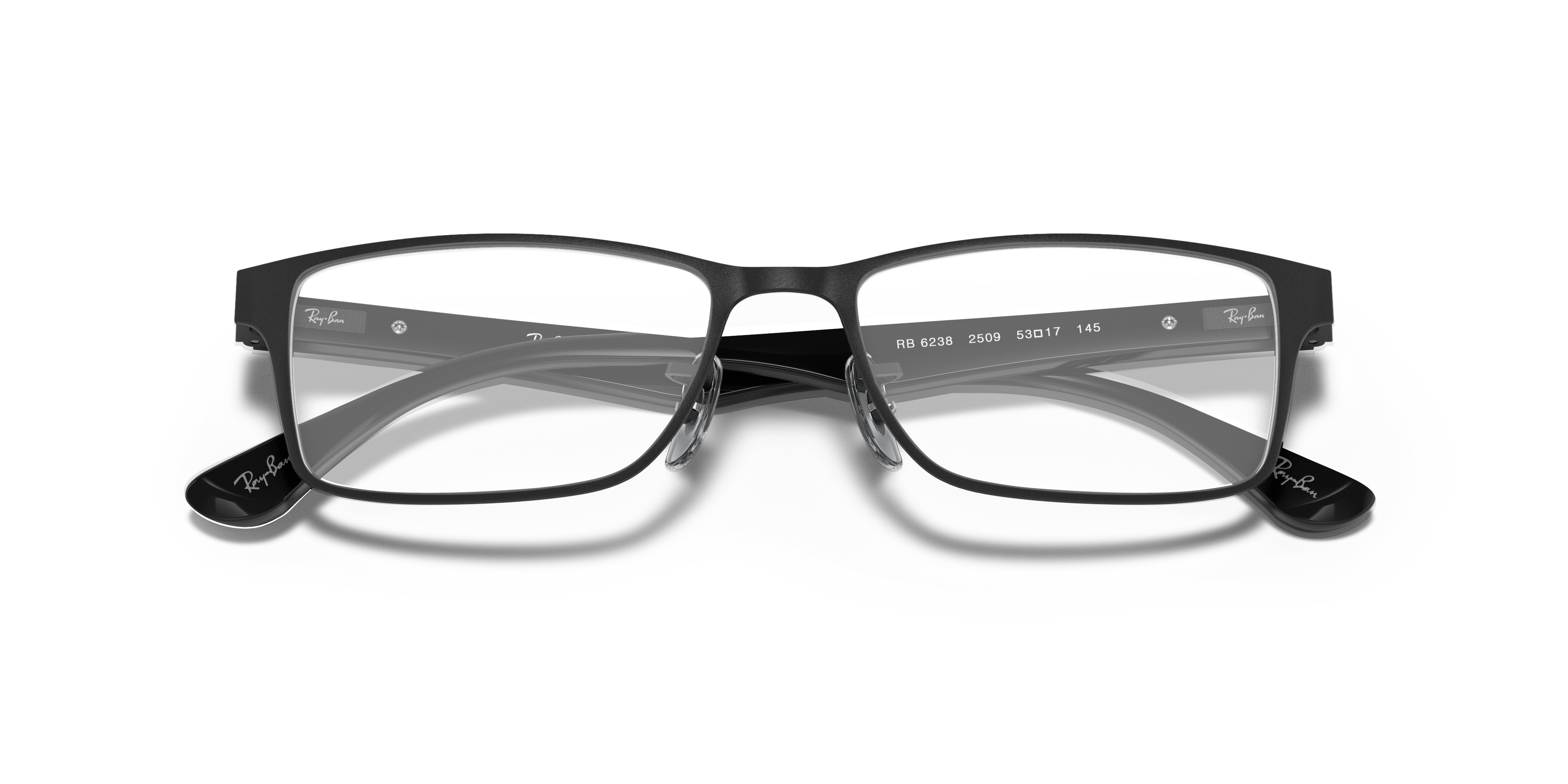 RB6238 Black MetalEyeglass Frames for Glasses Direct, Closed View