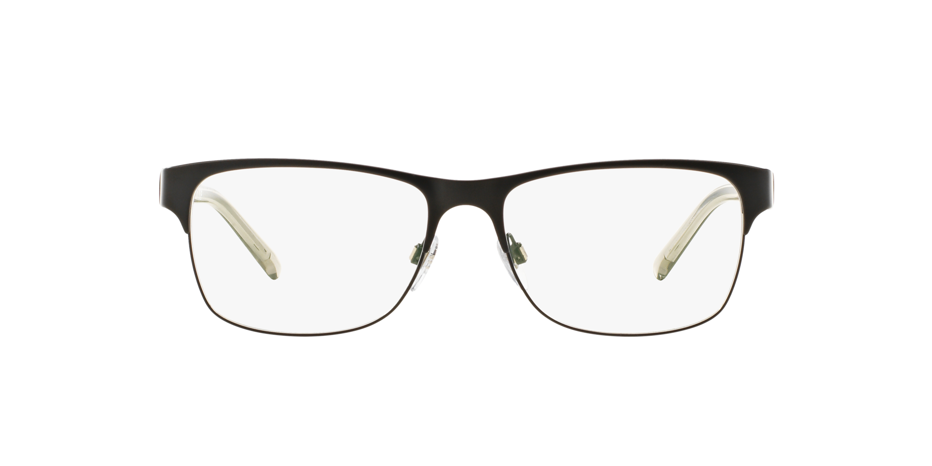 BE1289 Matte Black MetalEyeglass Frames for Glasses Direct, Front View