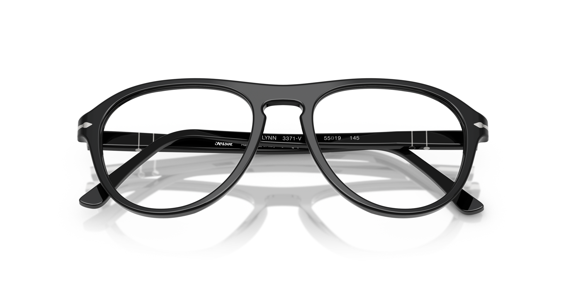PO3371V Black AcetateEyeglass Frames for Glasses Direct, Closed View
