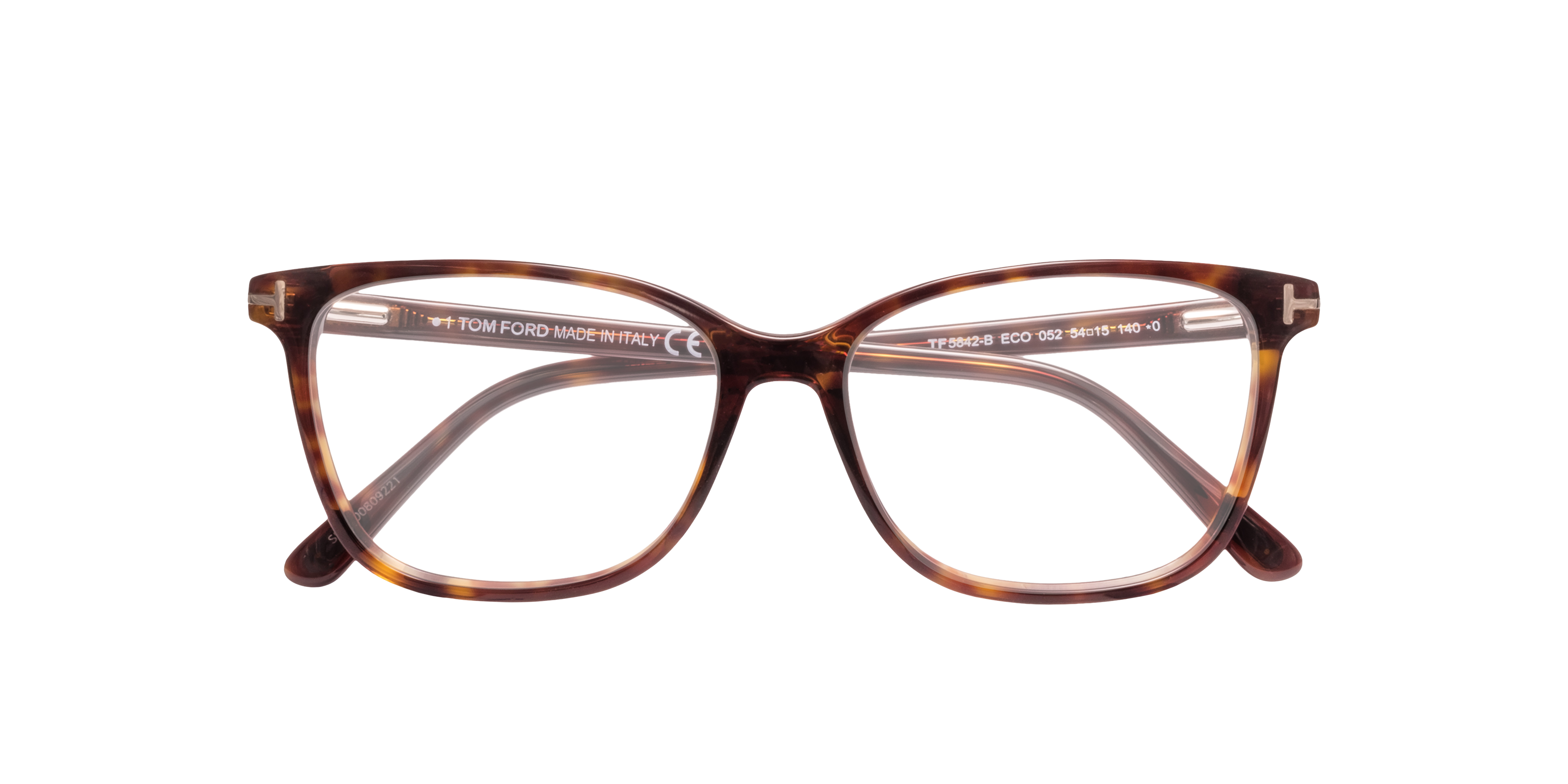 FT5842-B Tortoise AcetateEyeglass Frames for Glasses Direct, Closed View