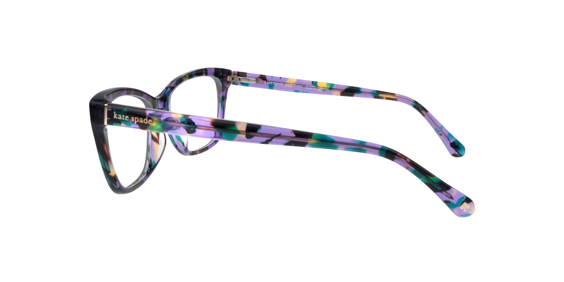 Celestine Tortoise Purple AcetateEyeglass Frames for Glasses Direct, Side View
