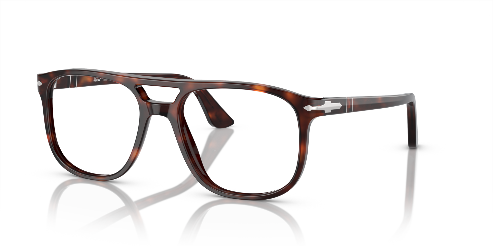 PO3329V Havana AcetateEyeglass Frames for Glasses Direct, Angle View