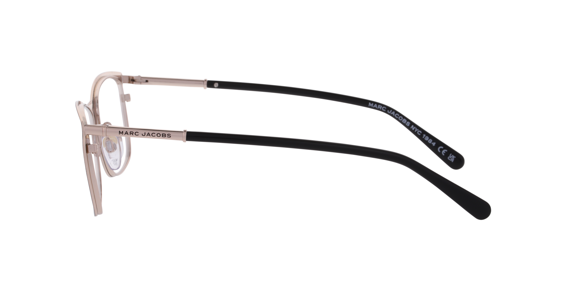 MARC 898/G Black MetalEyeglass Frames for Glasses Direct, Side View