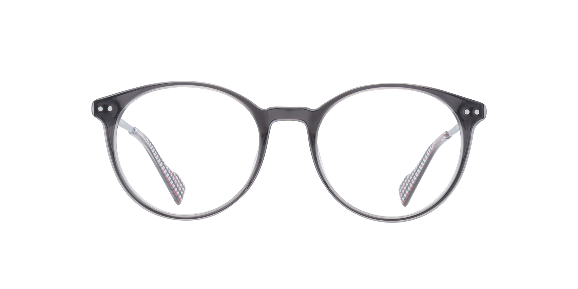 Fitzroy BN Grey MetalEyeglass Frames for Glasses Direct, Front View