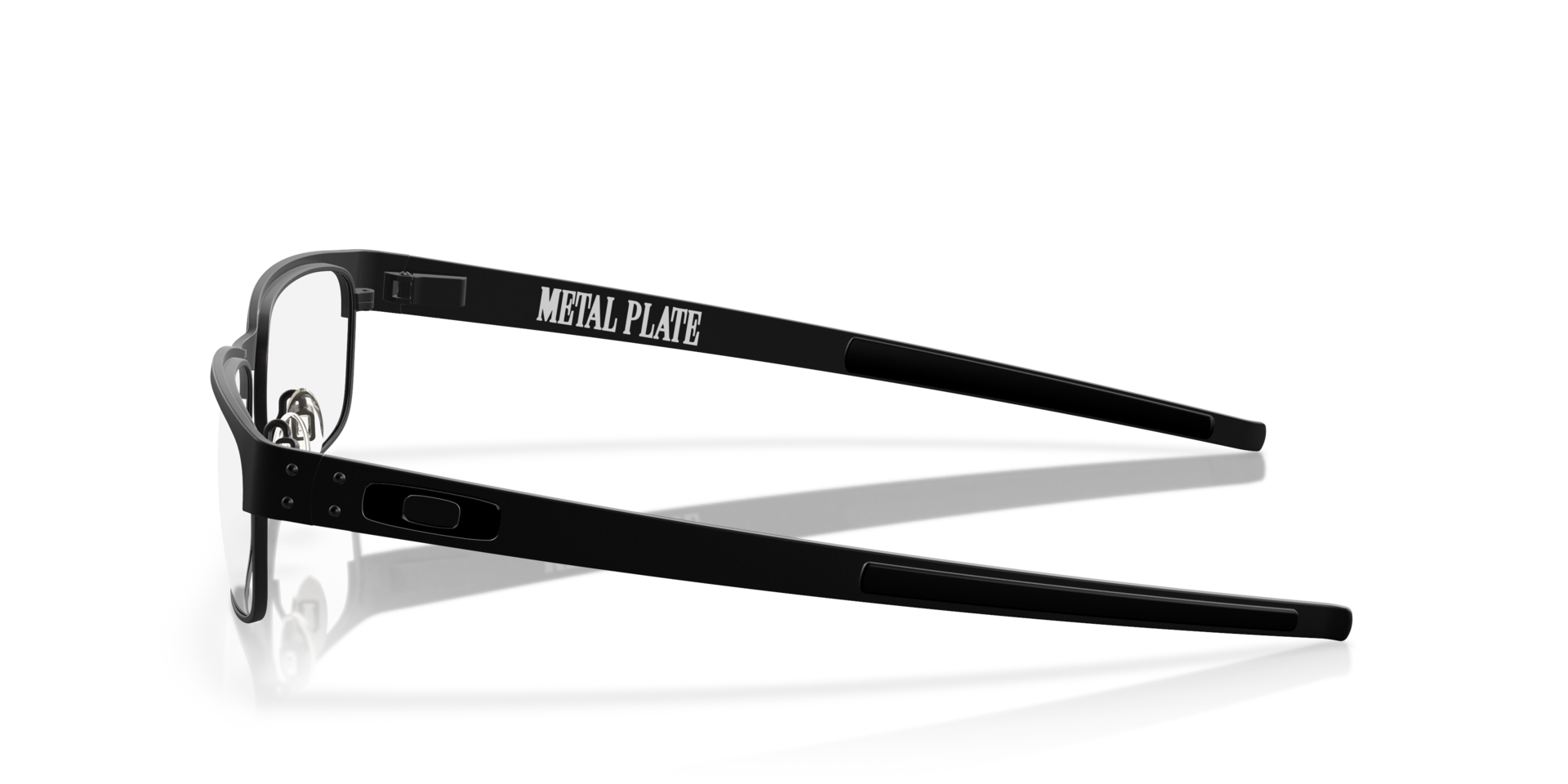 Metal Plate™ Matte Black TitaniumEyeglass Frames for Glasses Direct, Side View