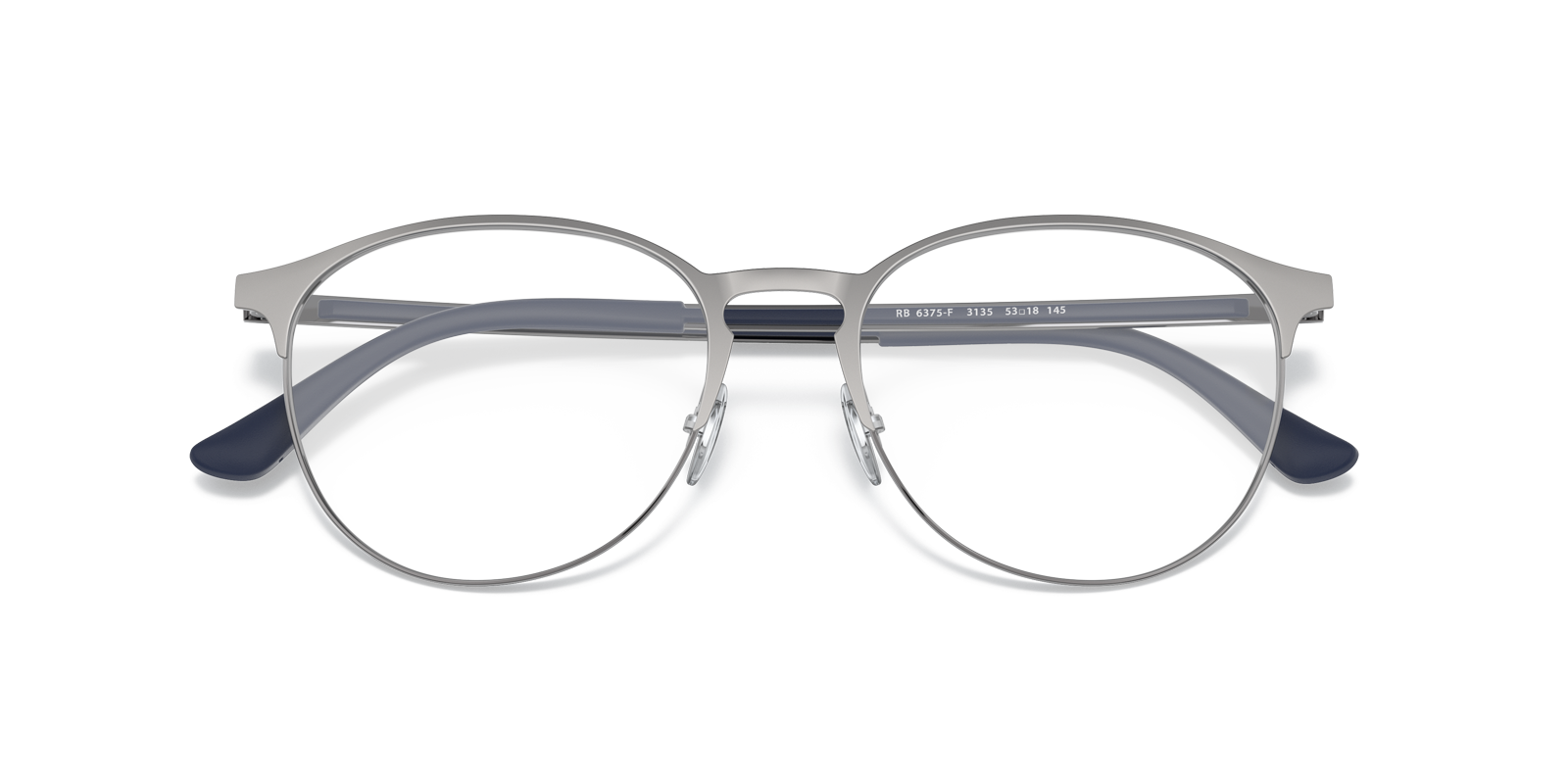 RB6375 Gunmetal MetalEyeglass Frames for Glasses Direct, Closed View