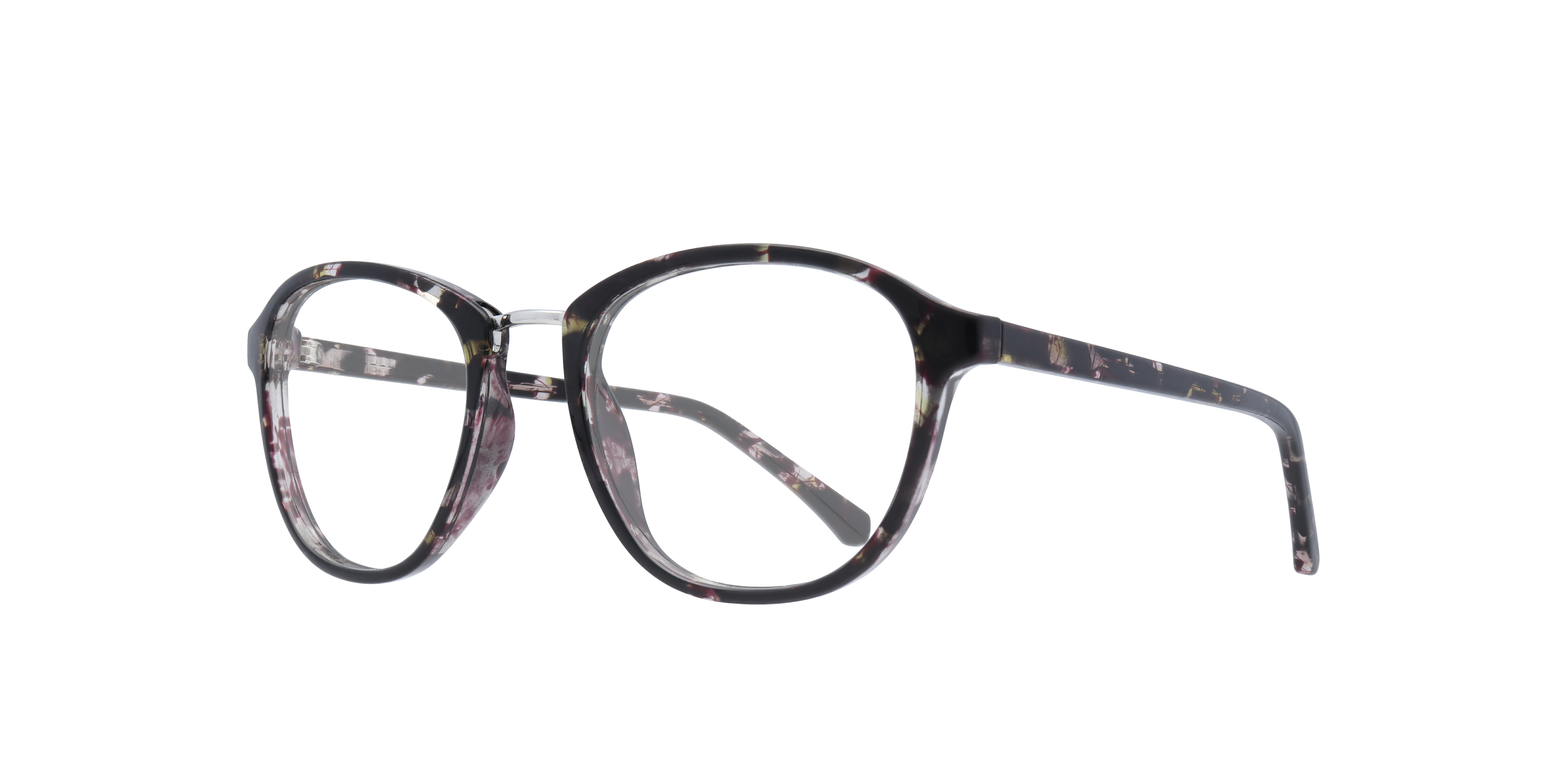 Cassidy Black Havana PlasticEyeglass Frames for Glasses Direct, Angle View