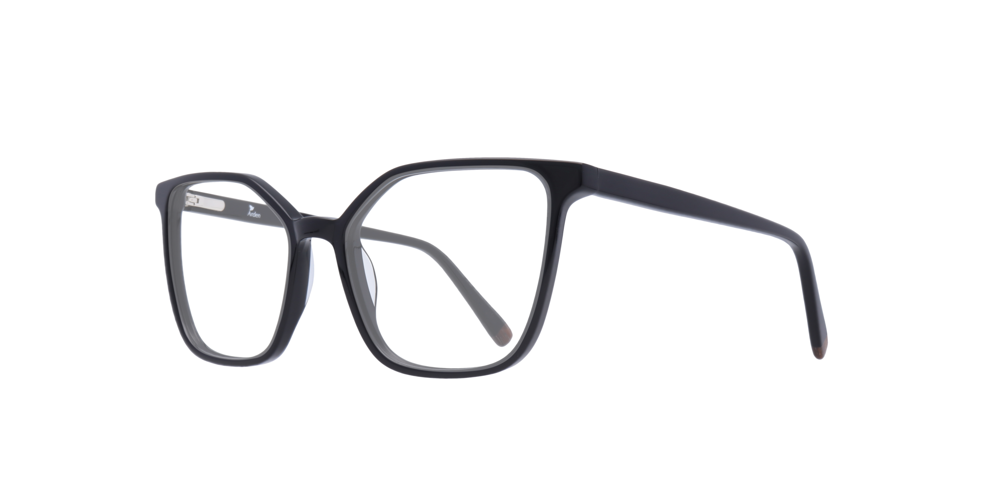 Ivy Black AcetateEyeglass Frames for Glasses Direct, Angle View