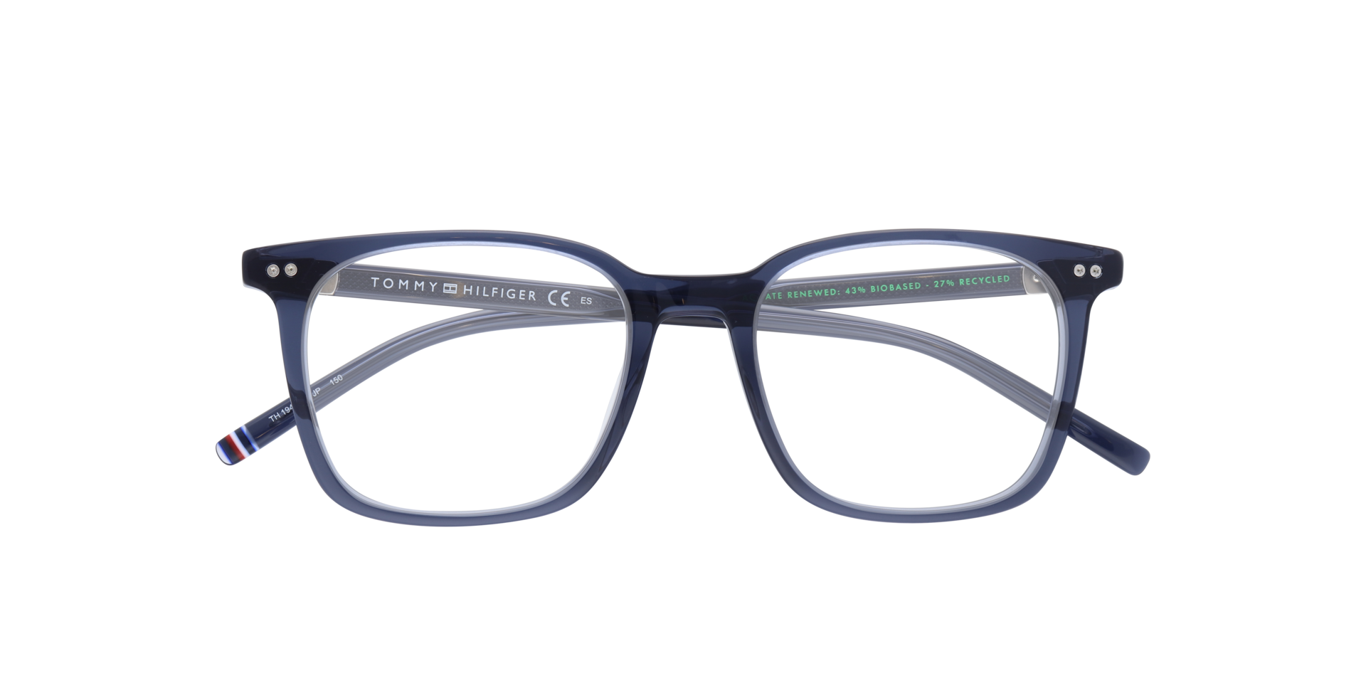 TH 1942 Blue AcetateEyeglass Frames for Glasses Direct, Closed View