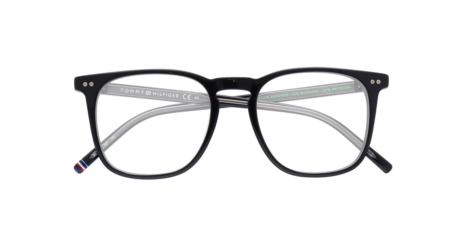 TH 1940 Black AcetateEyeglass Frames for Glasses Direct, Closed View