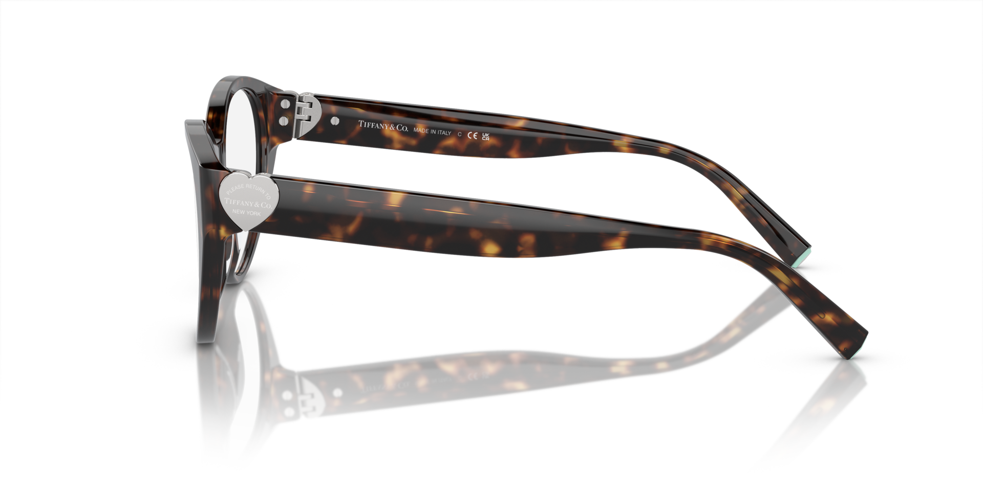 TF2244 Havana AcetateEyeglass Frames for Glasses Direct, Side View