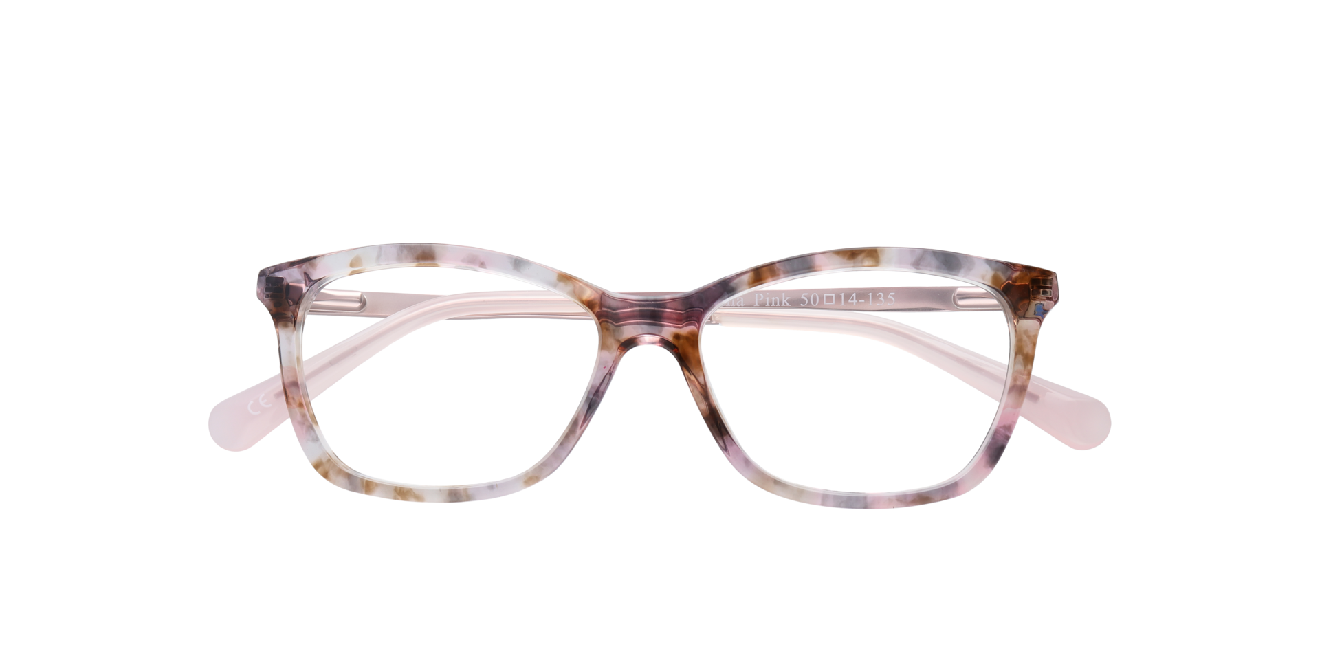Luna Pink AcetateEyeglass Frames for Glasses Direct, Closed View