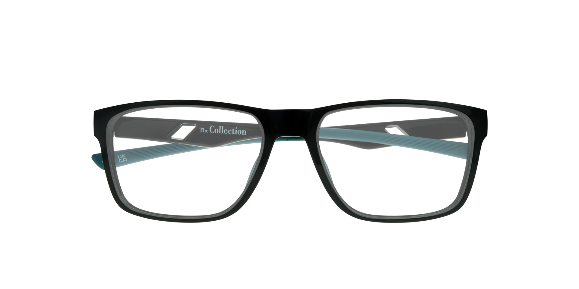 Kane Black PlasticEyeglass Frames for Glasses Direct, Closed View