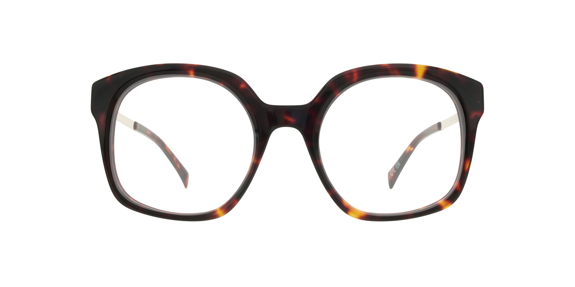 Keira Havana & Gold AcetateEyeglass Frames for Glasses Direct, Front View