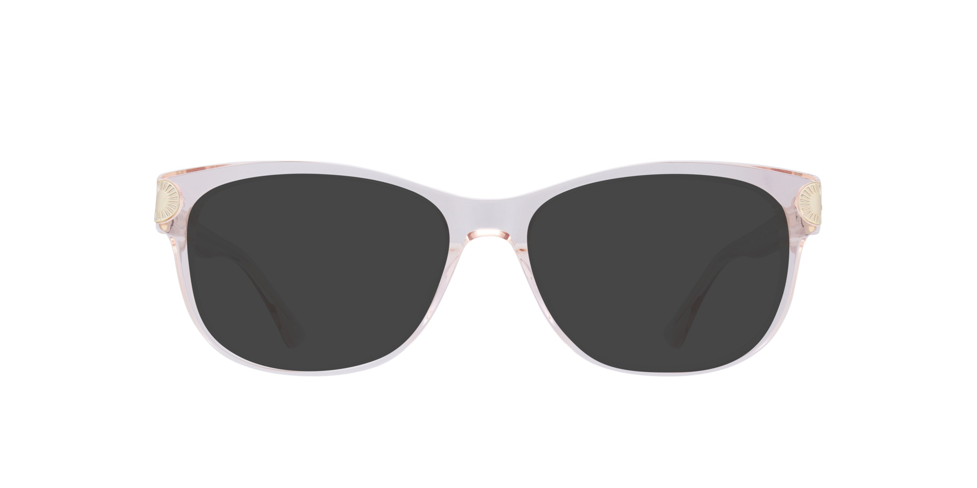 Evelyn Crystal Nude AcetateEyeglass Frames for Glasses Direct, with Tinted Lenses