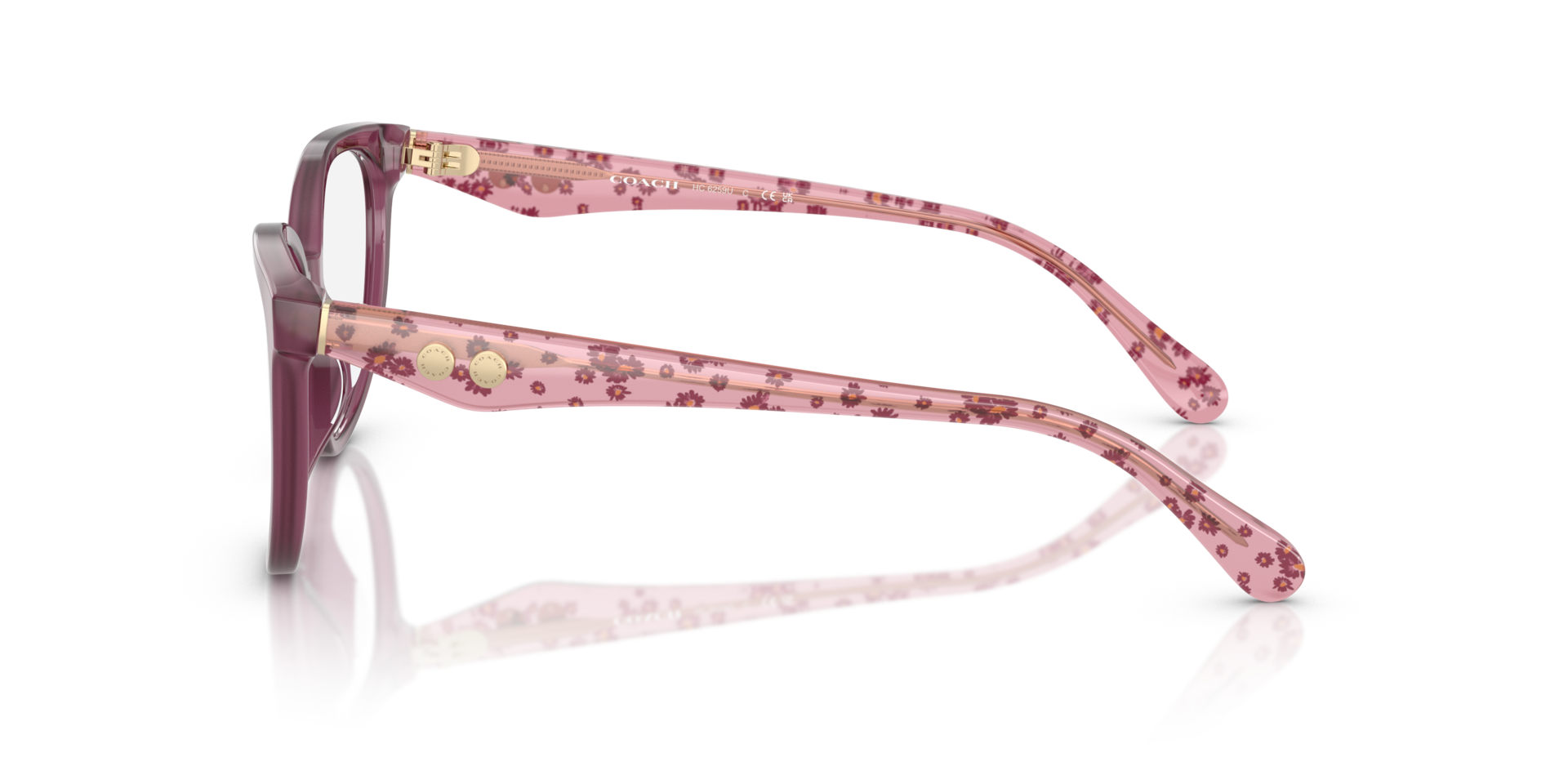 HC6259U Milky Purple AcetateEyeglass Frames for Glasses Direct, Side View