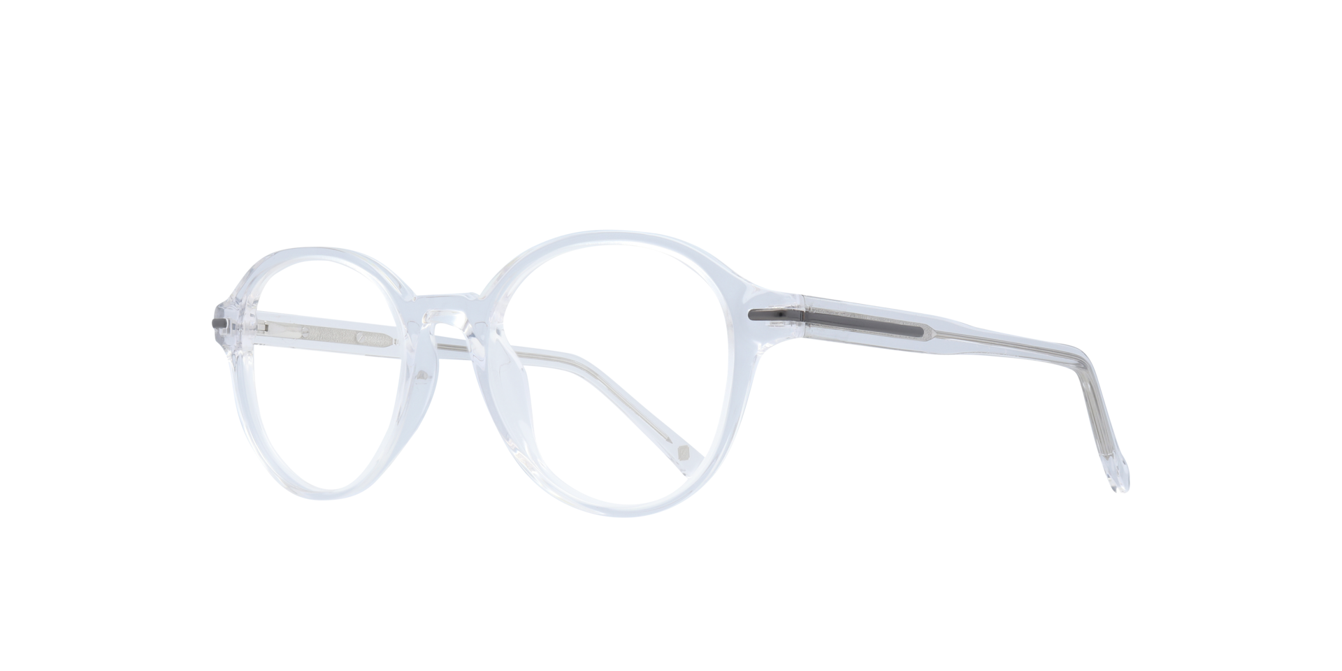 Canary Shiny Crystal AcetateEyeglass Frames for Glasses Direct, Angle View