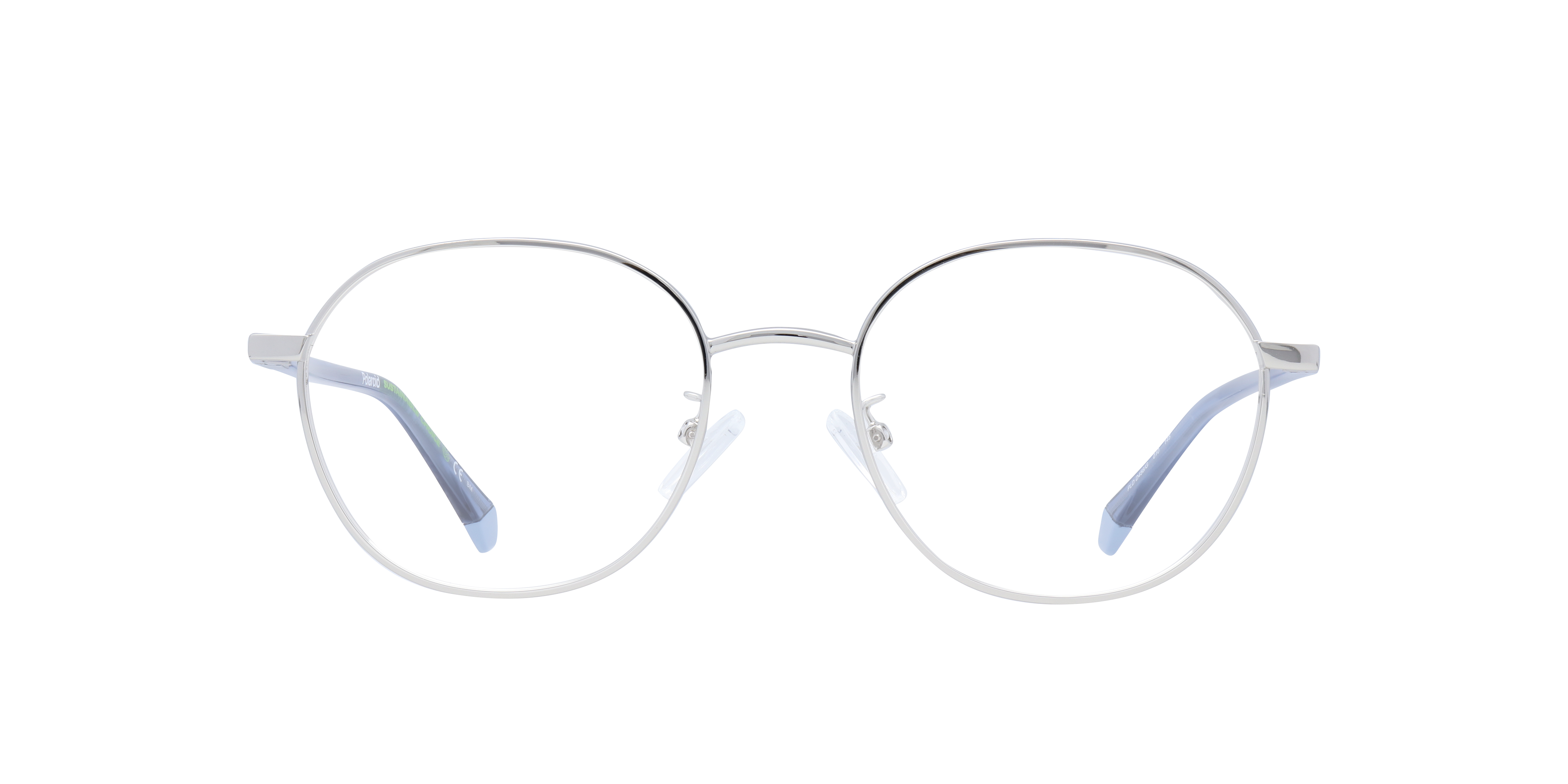 PLD D456/G Silver MetalEyeglass Frames for Glasses Direct, Front View